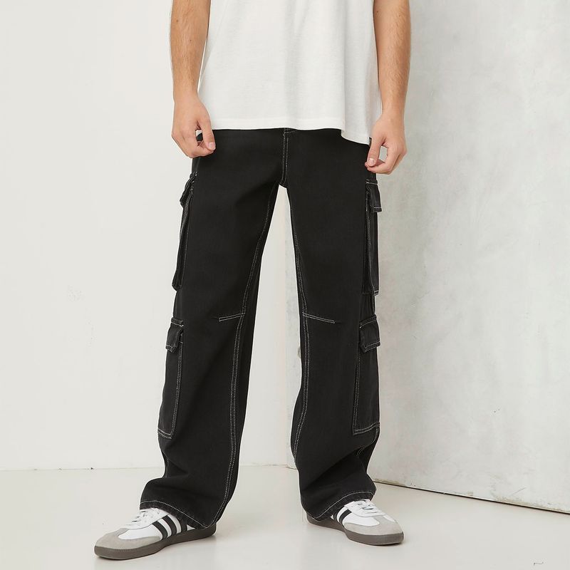 BEARCLIFF - Pantalón Cargo Hombre de Algodón Bearcliff