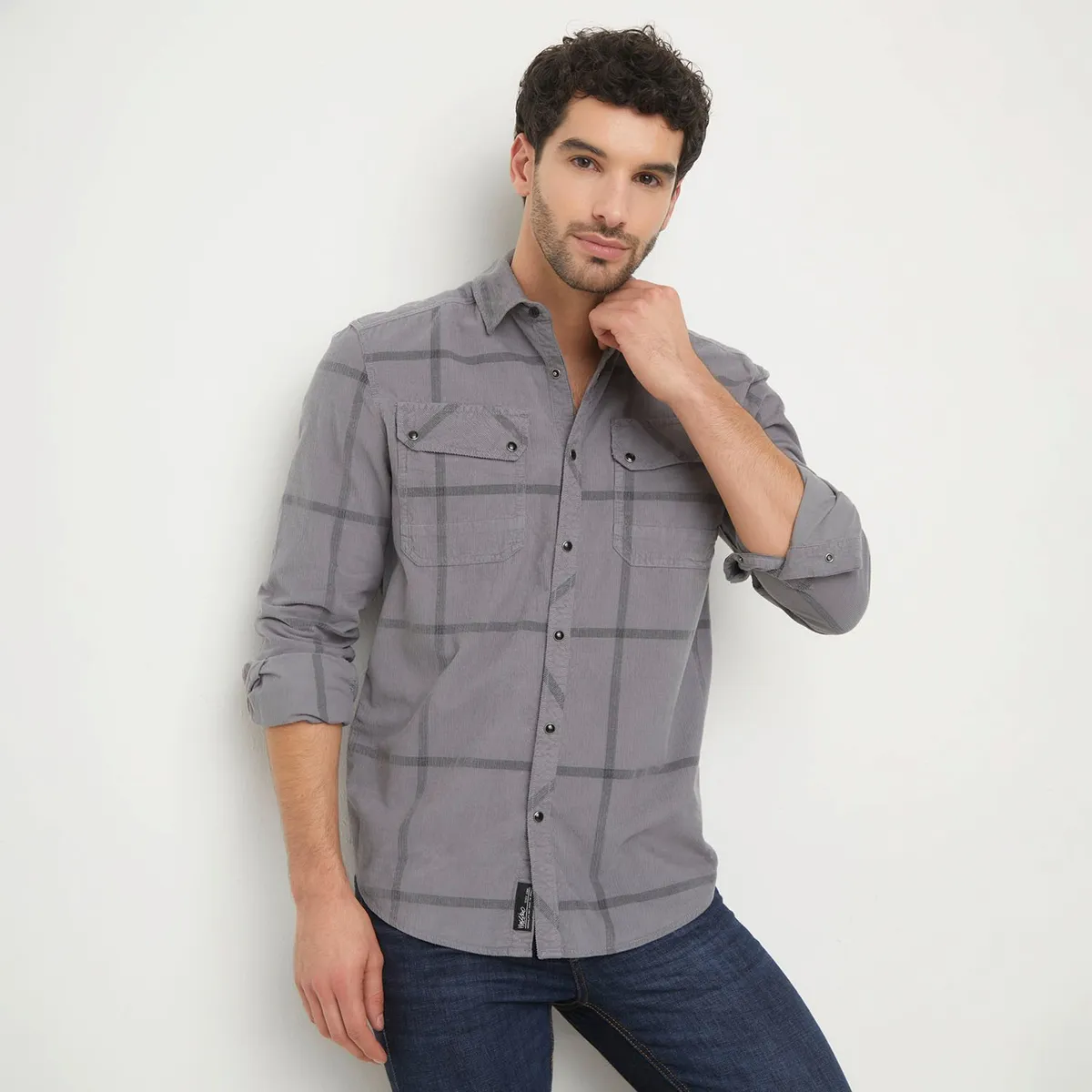 MOSSIMO - Camisa Hombre Manga larga Recto Mossimo