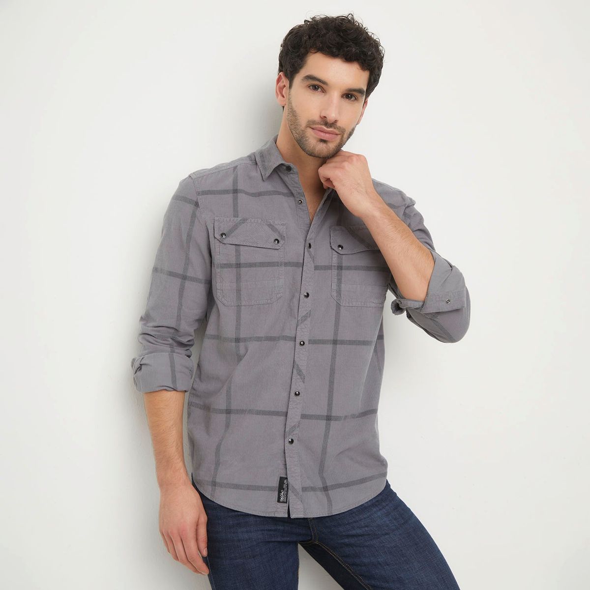MOSSIMO - Camisa Hombre Manga larga Recto Mossimo