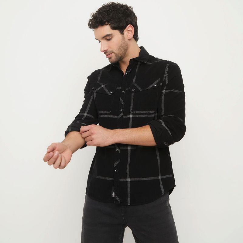 MOSSIMO - Camisa Hombre Manga larga Recto Mossimo