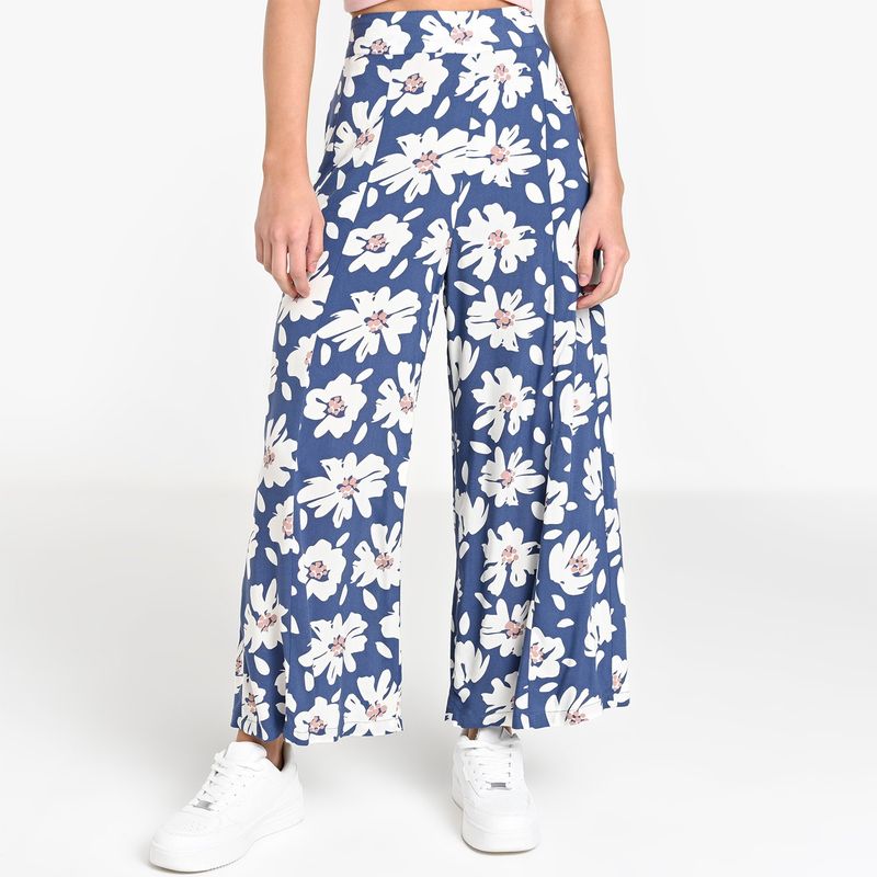 SYBILLA - Pantalón Culotte Mujer Tiro alto Animal print Sybilla