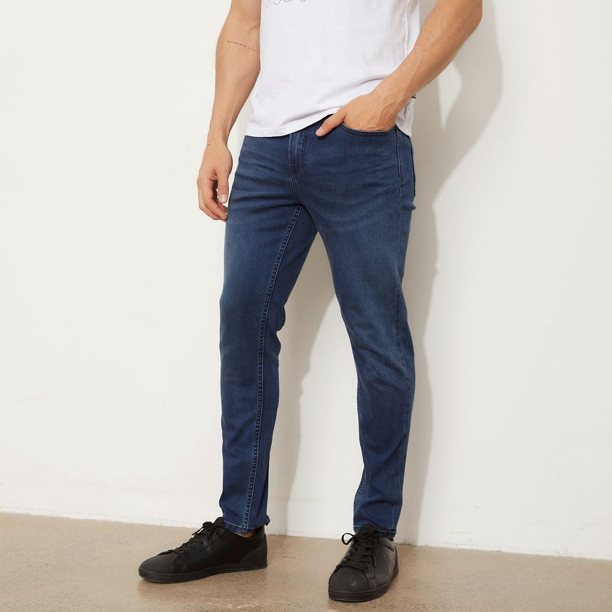MOSSIMO - Jean 5 Bolsillos Hombre Skinny de Algodón Mossimo