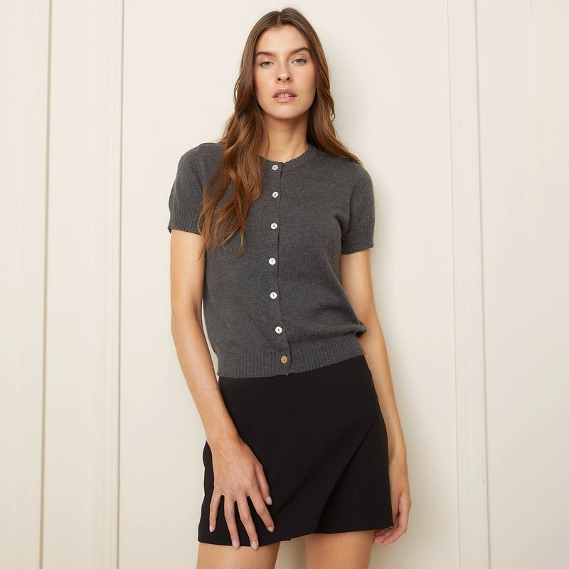 BASEMENT - Blusa Mujer Manga corta de Algodón Basement