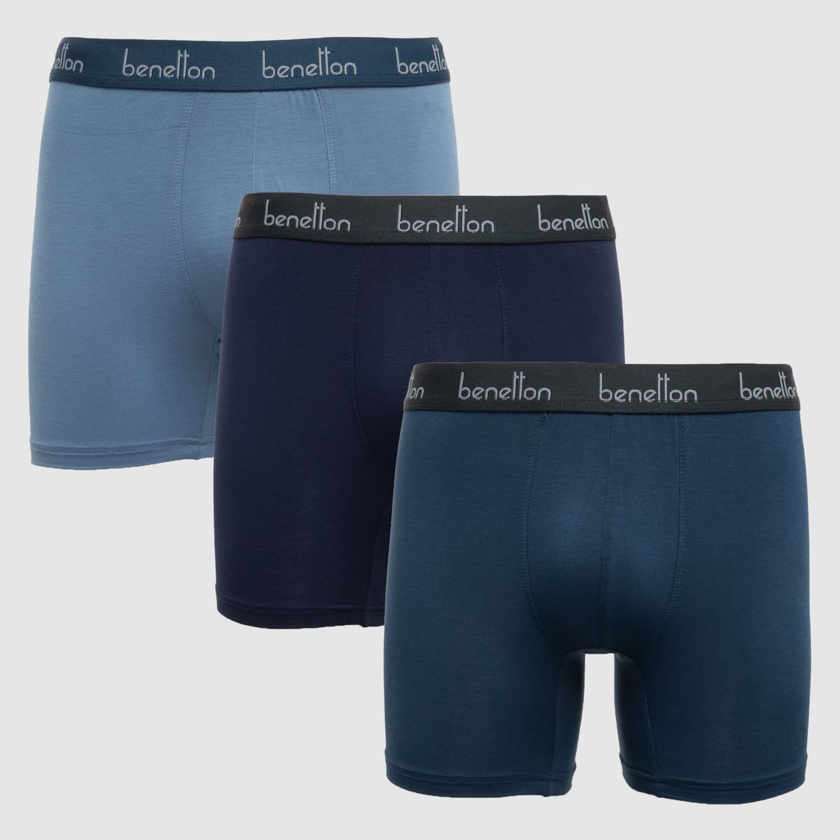 BENETTON - Boxer Hombre Pack de 3 de Bambú Benetton