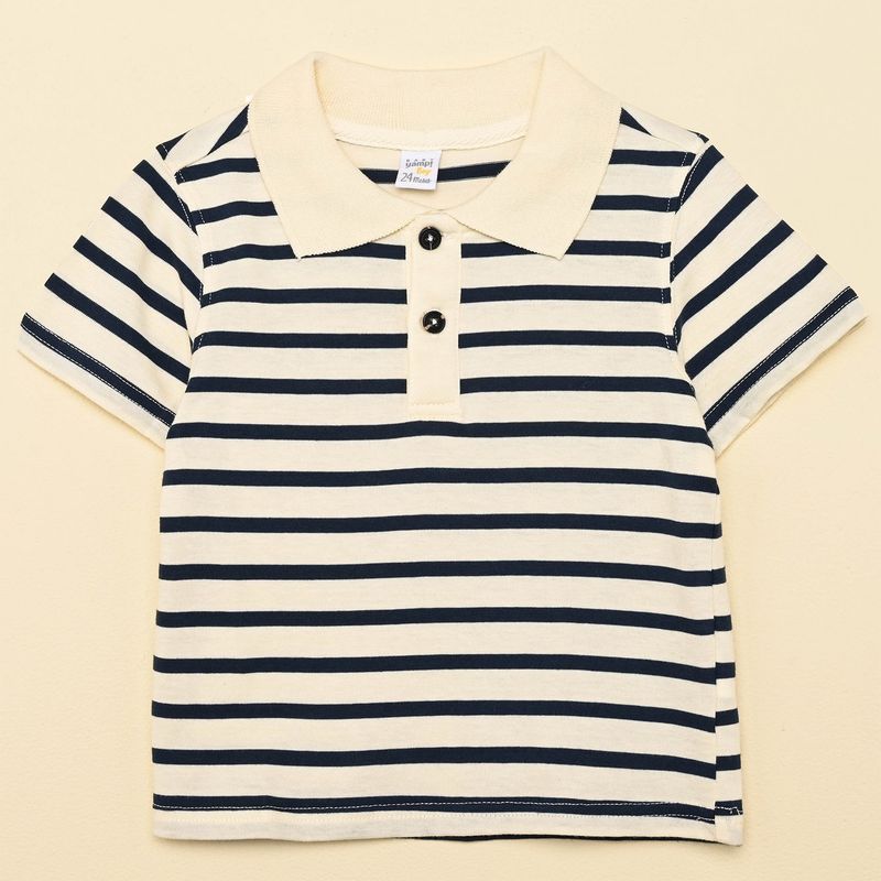 YAMP - Camiseta polo para Bebé niño Manga corta de Algodón Yamp
