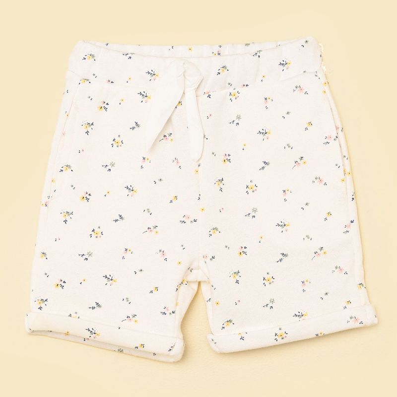YAMP - Short para Bebé niña Cintura elásticada de Algodón Yamp