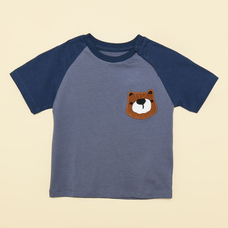 YAMP - Camiseta Bebé niño Con aplique Algodón Yamp
