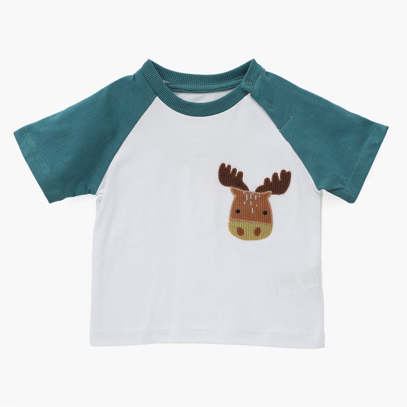 YAMP - Camiseta Bebé niño Con aplique Algodón Yamp