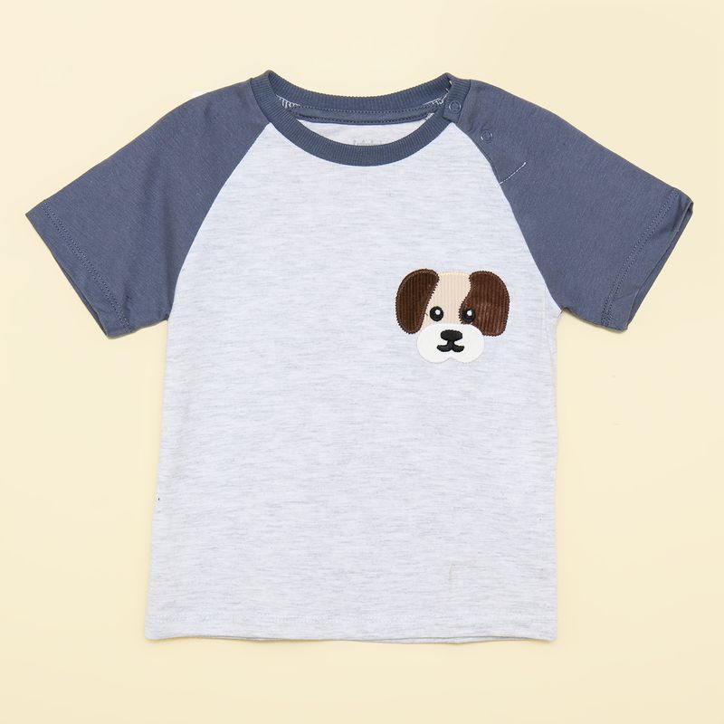 YAMP - Camiseta Bebé niño Con aplique Algodón Yamp