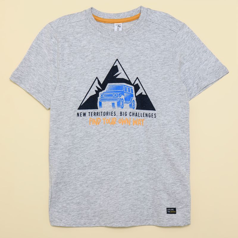 YAMP - Camiseta para Niño con Estampado Manga corta de Algodón Yamp