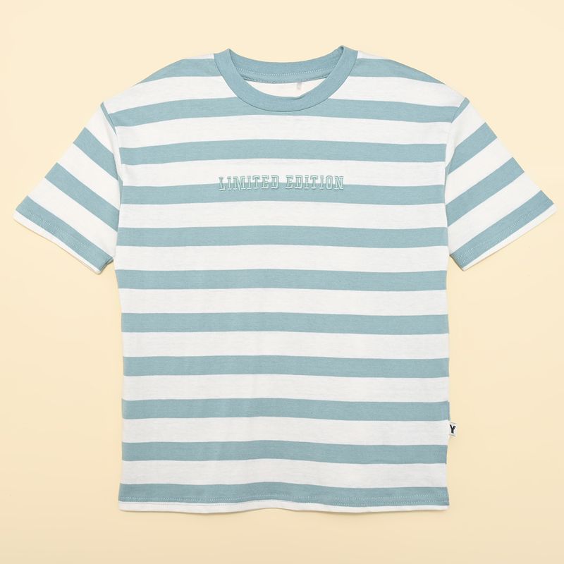 YAMP - Camiseta para Niño de Rayas Manga corta Yamp
