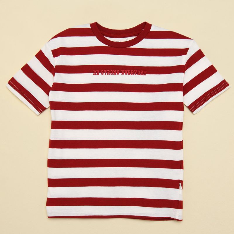 YAMP - Camiseta para Niño de Rayas Manga corta Yamp