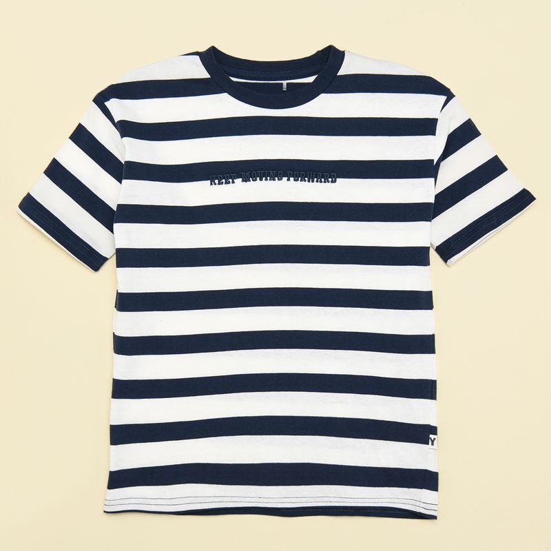 YAMP - Camiseta para Niño de Rayas Manga corta Yamp