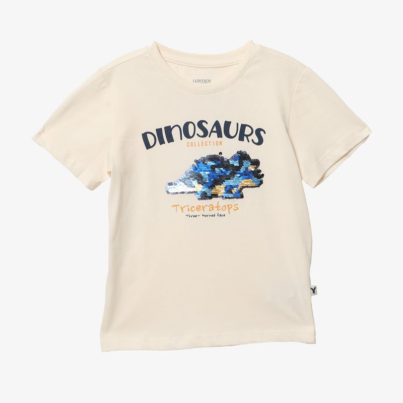 YAMP - Camiseta para Niño con Estampado Manga corta de Algodón Yamp