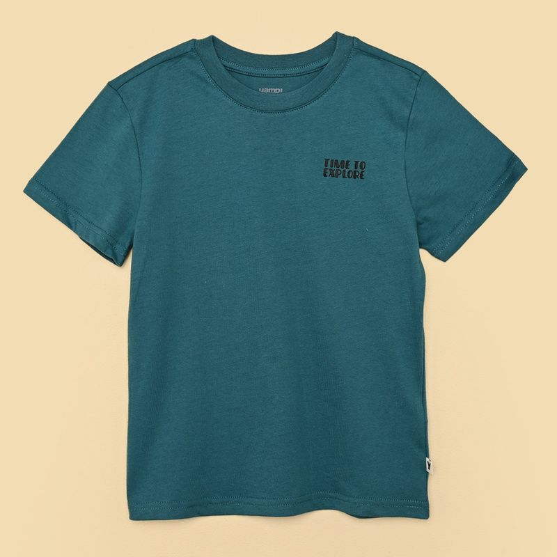 YAMP - Camiseta para Niño con Estampado Manga corta de Algodón Yamp