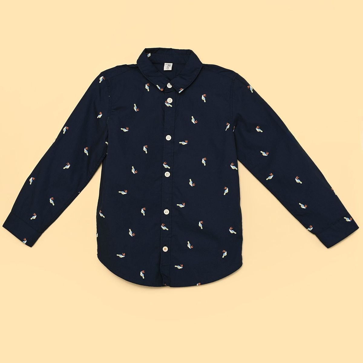 YAMP - Camisa para Niño Manga larga de Algodón Yamp