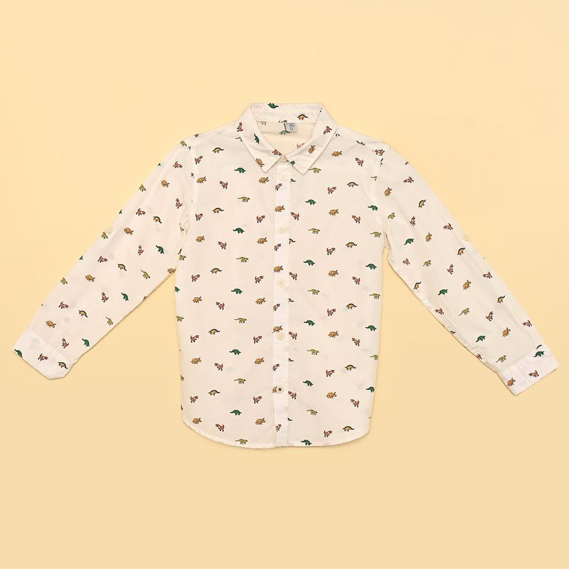YAMP - Camisa para Niño Manga larga de Algodón Yamp