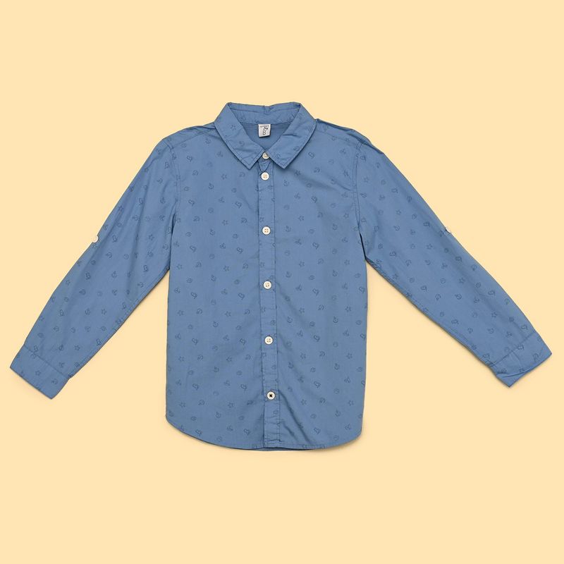 YAMP - Camisa para Niño Manga larga de Algodón Yamp