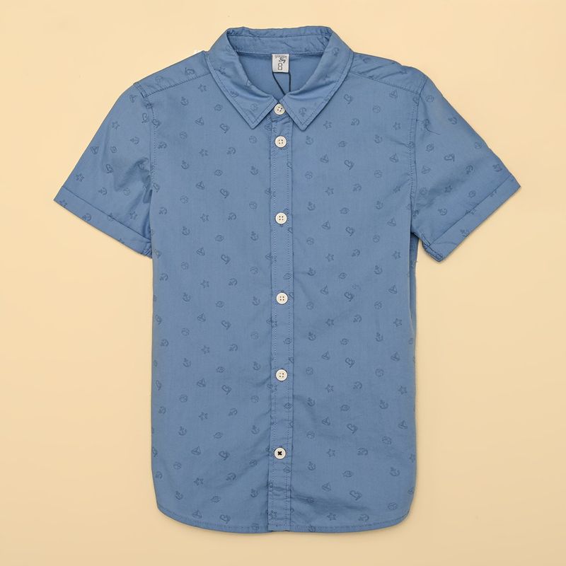 YAMP - Camisa para Niño Manga corta de Algodón Yamp