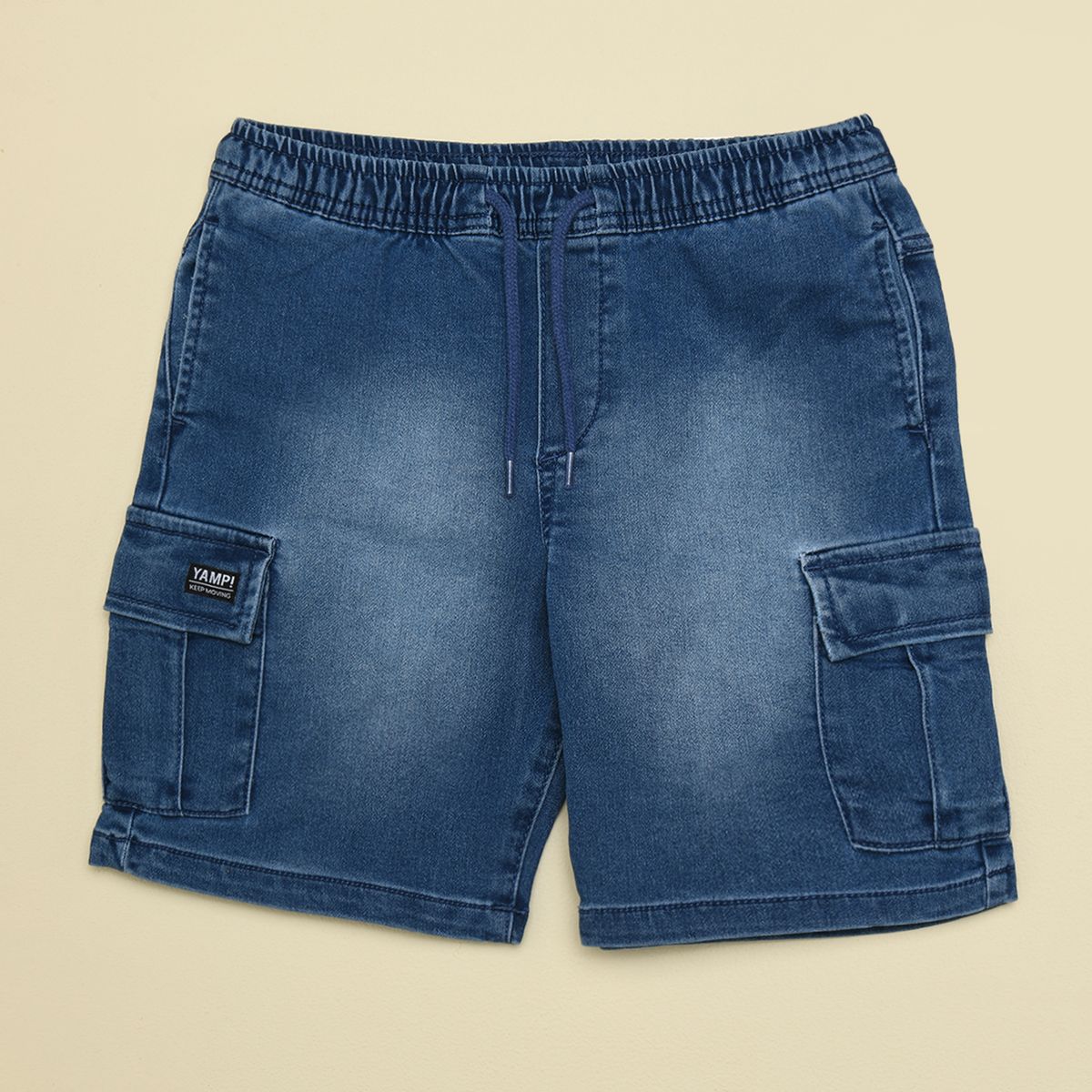 YAMP - Bermuda para Niño Cintura elásticada de Algodón Yamp