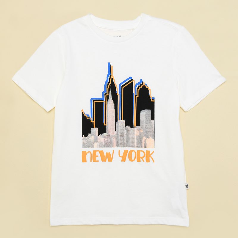 YAMP - Camiseta para Niño con Estampado Manga corta de Algodón Yamp