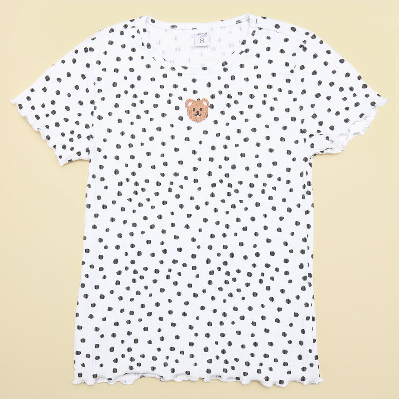 YAMP - Camiseta para Niña Manga corta de Algodón Yamp