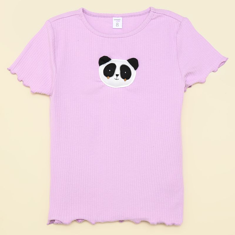 YAMP - Camiseta para Niña Manga corta de Algodón Yamp
