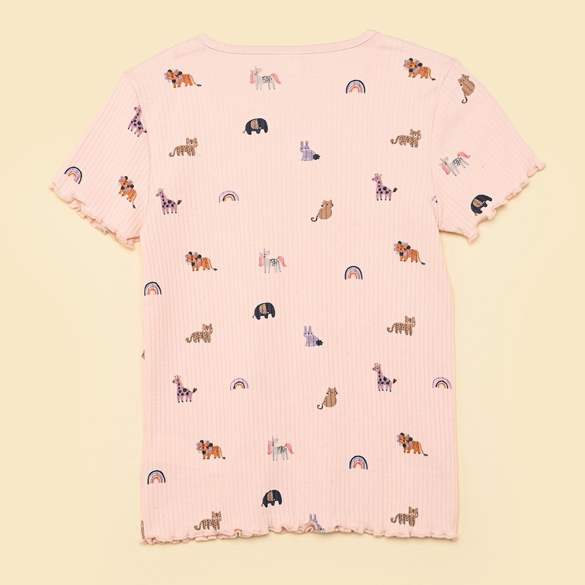 YAMP - Camiseta para Niña Manga corta de Algodón Yamp