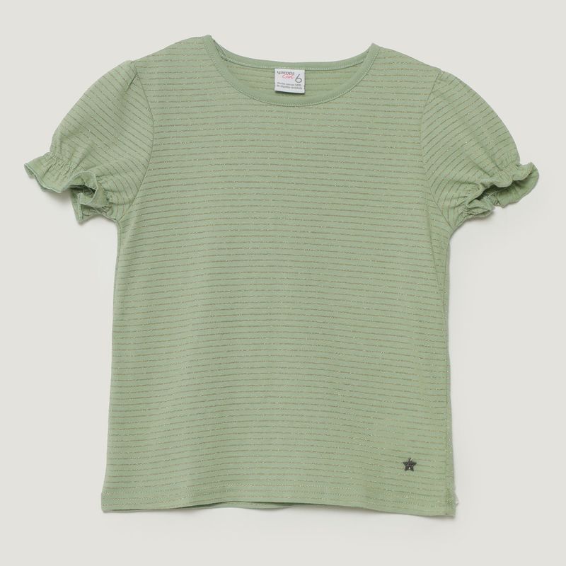 YAMP - Camiseta para Niña de Rayas Manga corta Yamp