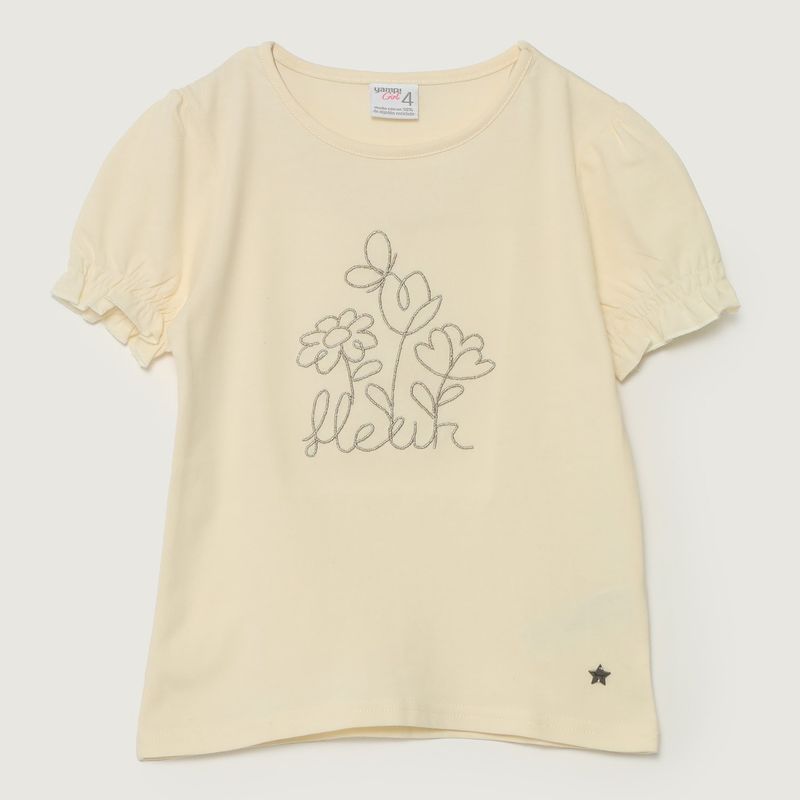 YAMP - Camiseta para Niña de Rayas Manga corta Yamp