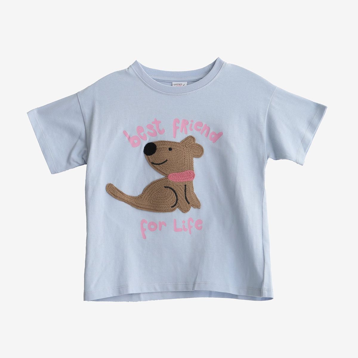 YAMP - Camiseta para Niña con Estampado Manga corta de Algodón Yamp