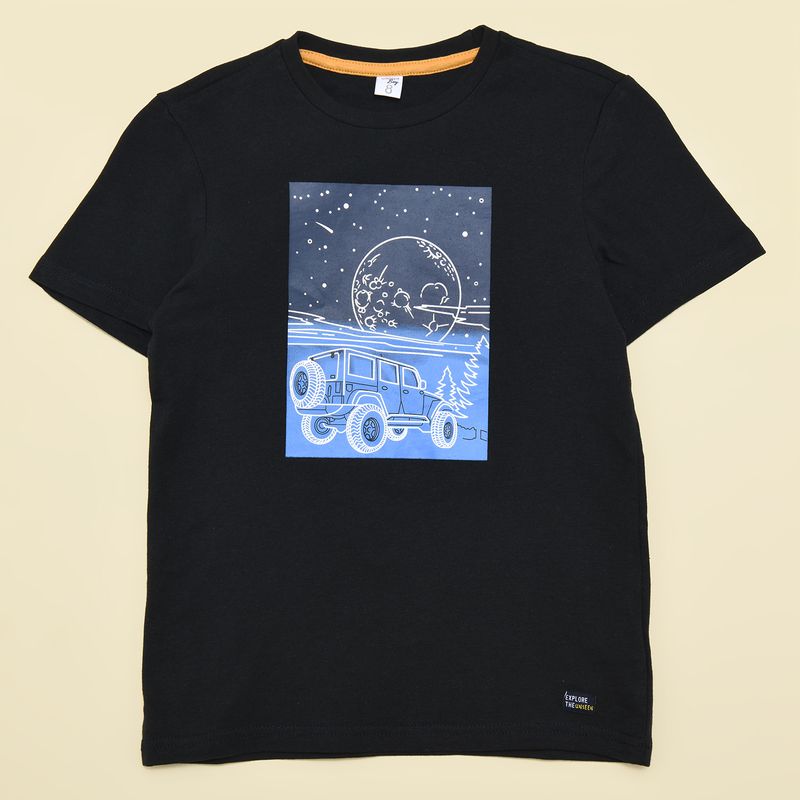 YAMP - Camiseta para Niño con Estampado Manga corta de Algodón Yamp