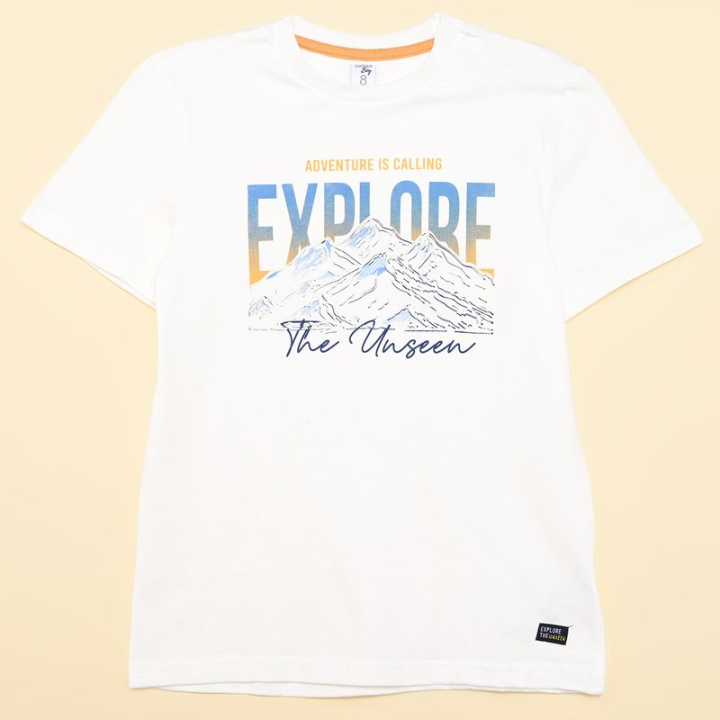 YAMP - Camiseta para Niño con Estampado Manga corta de Algodón Yamp