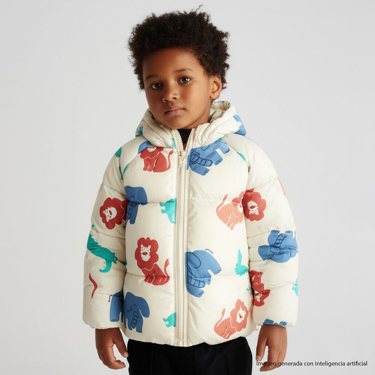 YAMP - Chaqueta para Bebé niño Acolchada Con capucha Yamp