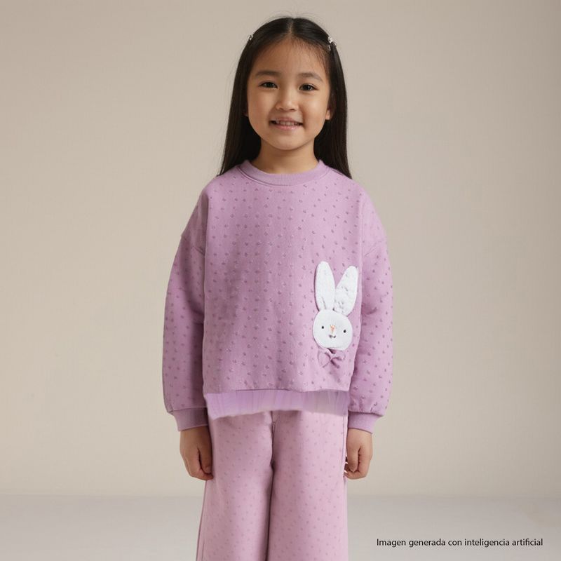 YAMP - Saco para Niña con aplique Tutú de Algodón Yamp