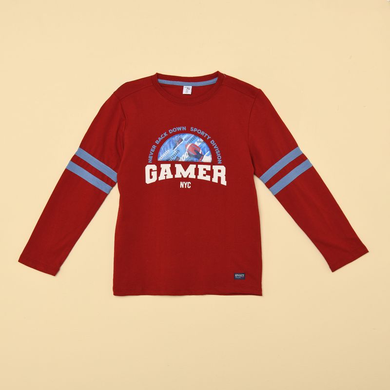YAMP - Camiseta manga larga Niño Estampado Manga larga Algodón Yamp