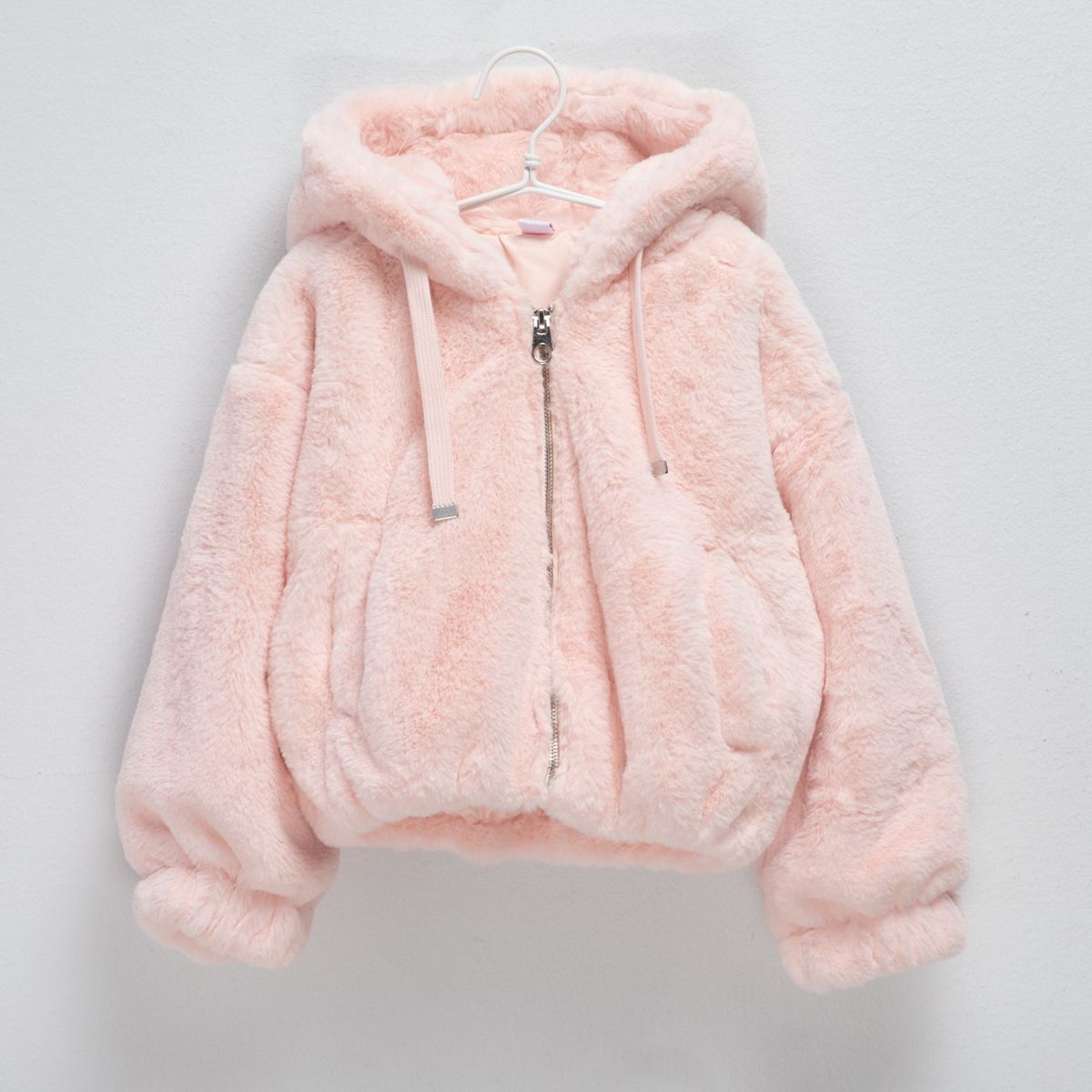 YAMP - Chaqueta Niña  Efecto pelo Con capucha Yamp