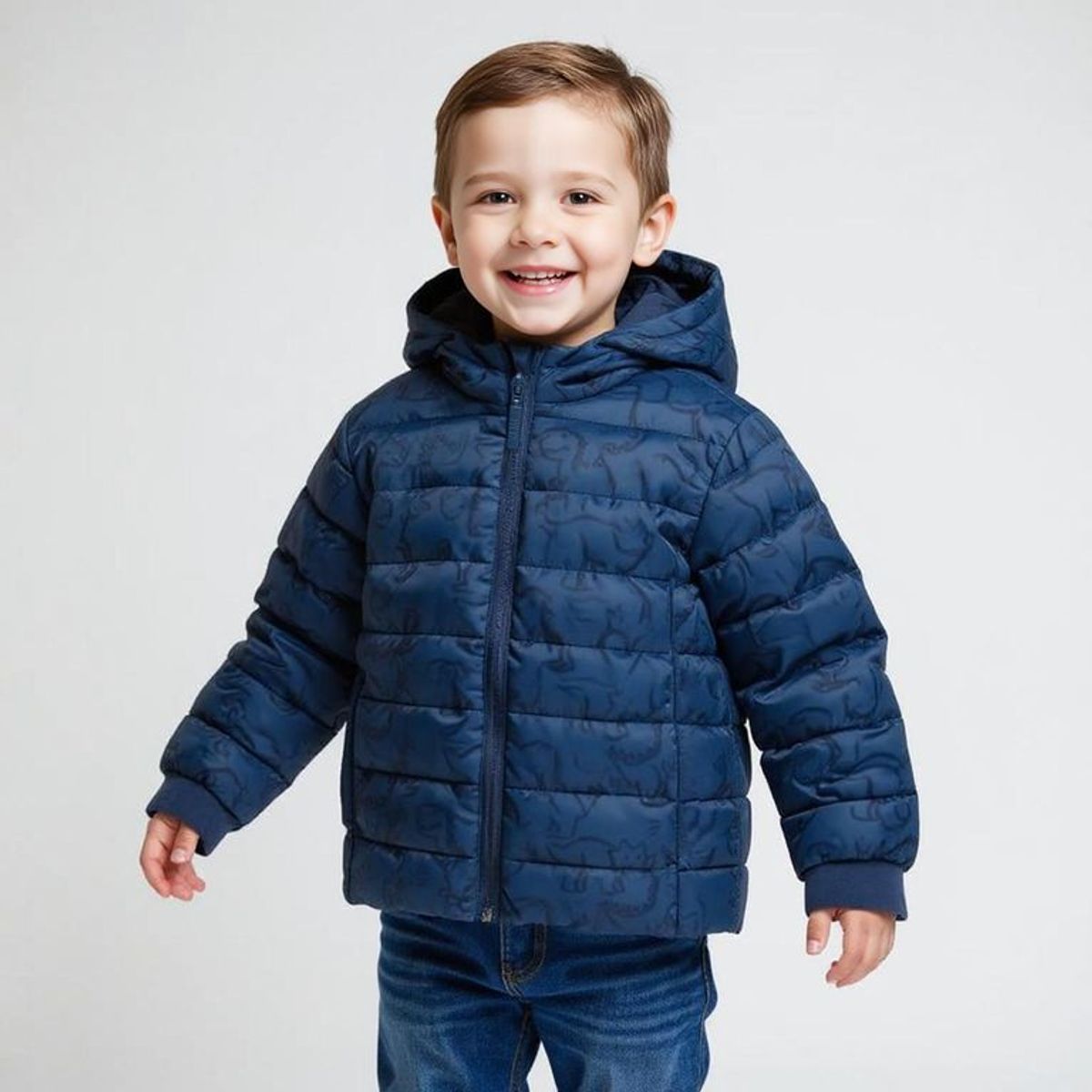 YAMP - Chaqueta para Niño Acolchada Con capucha Yamp
