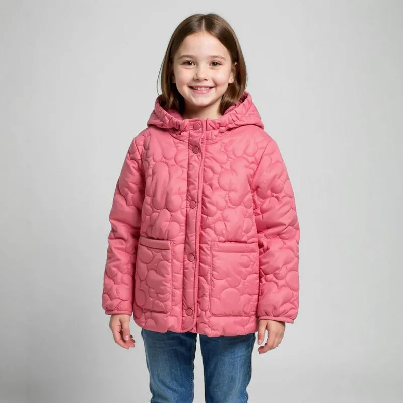 YAMP - Chaqueta Con capucha Para Niña Acolchado Yamp