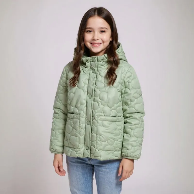 YAMP - Chaqueta Con capucha Para Niña Acolchado Yamp