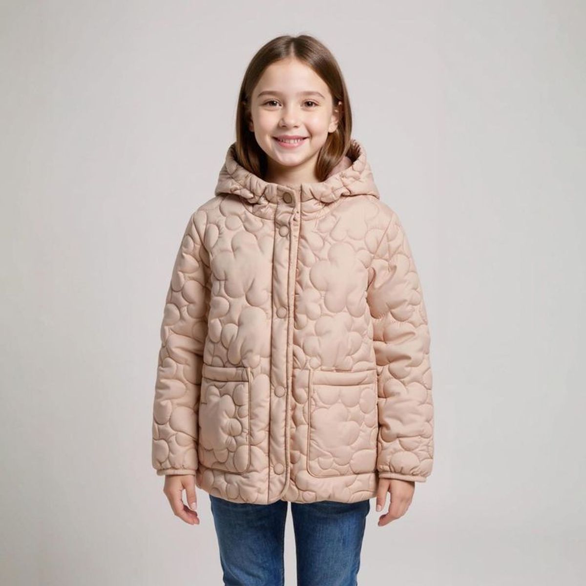 YAMP - Chaqueta Con capucha Para Niña Acolchado Yamp