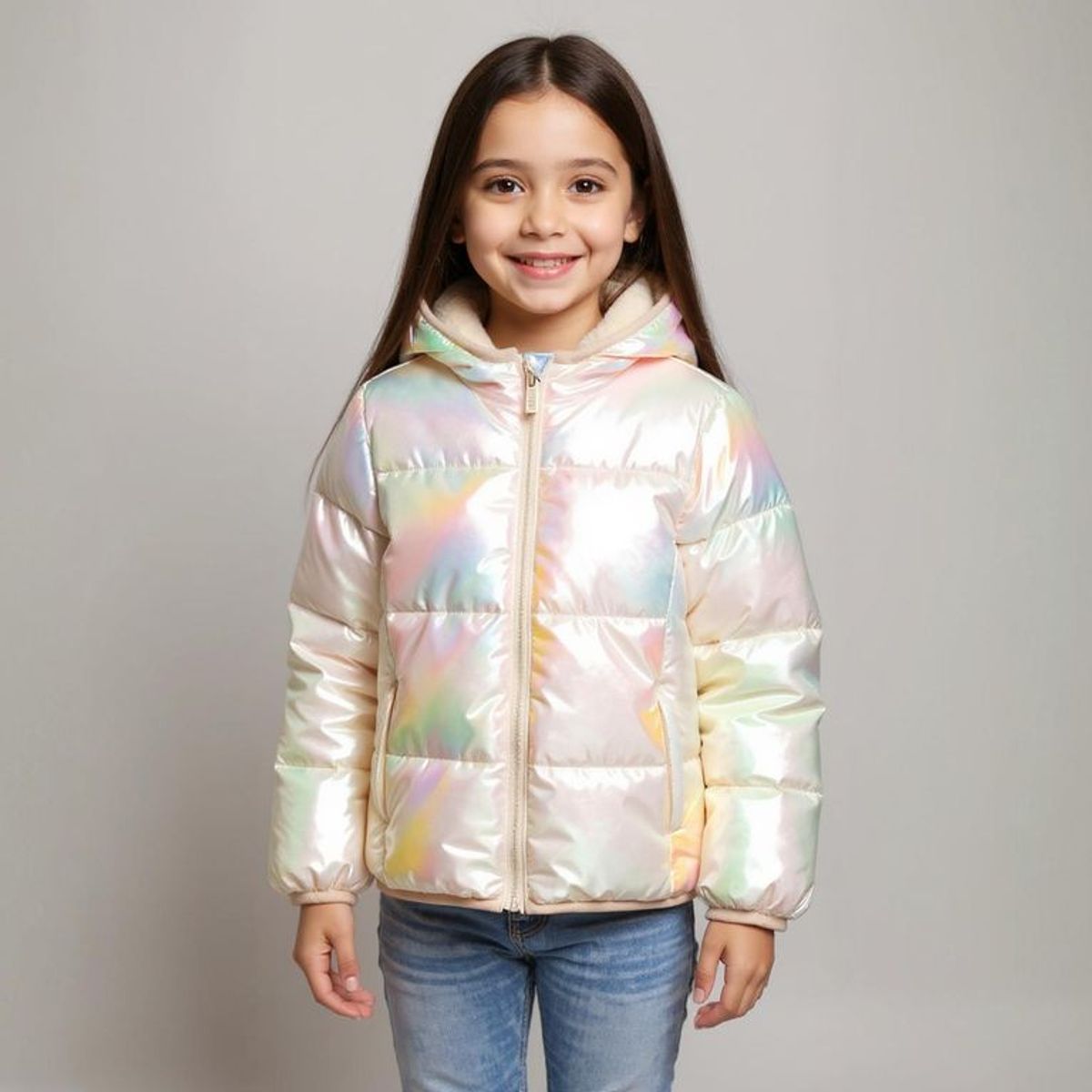 YAMP - Chaqueta para Niña Acolchado Con capucha Yamp