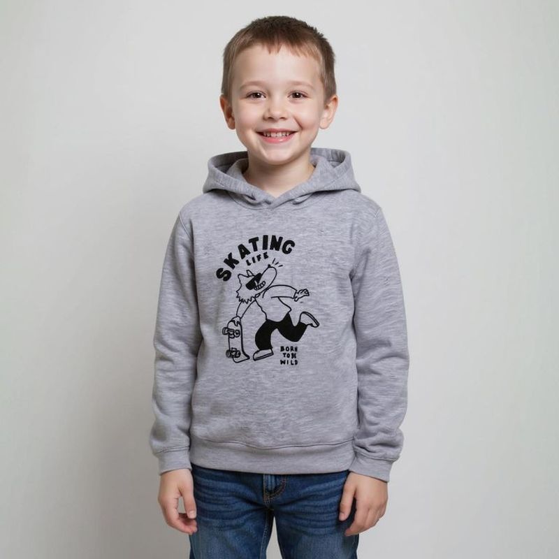 YAMP - Saco para Niño con Estampado Con capucha de Algodón Yamp