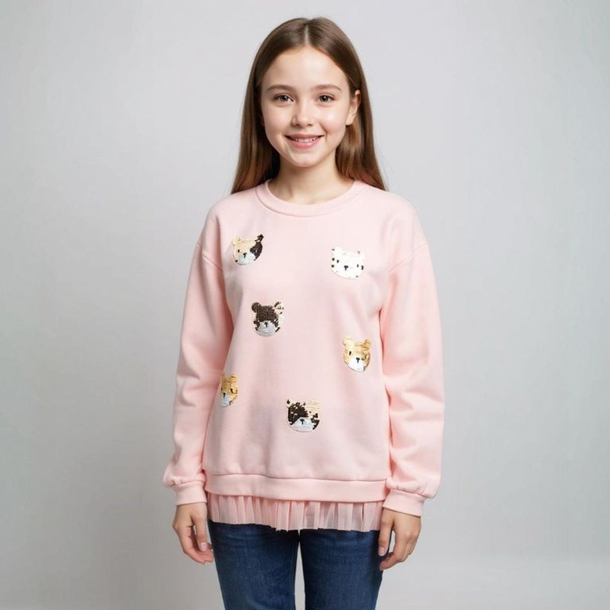 YAMP - Saco Tutú para Niña con Lentejuelas Yamp