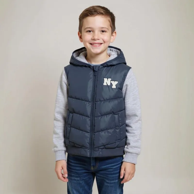 YAMP - Chaqueta para Niño Acolchada Con capucha Yamp