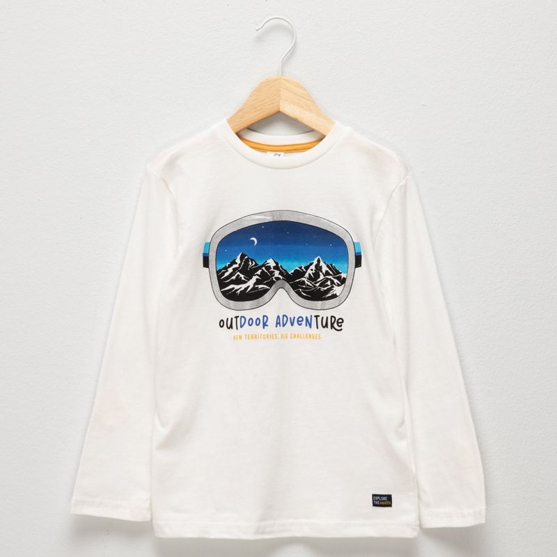 YAMP - Camiseta manga larga Niño  Con Estampado  Manga larga Algodón Yamp