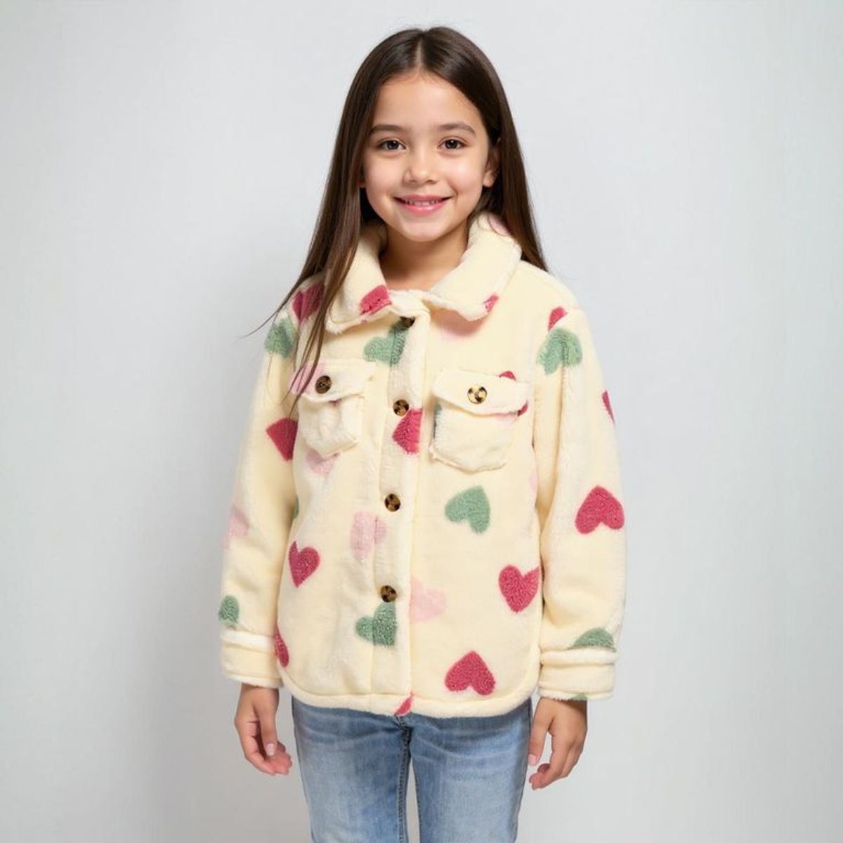 YAMP - Chaqueta Para Niña Efecto pelo Yamp