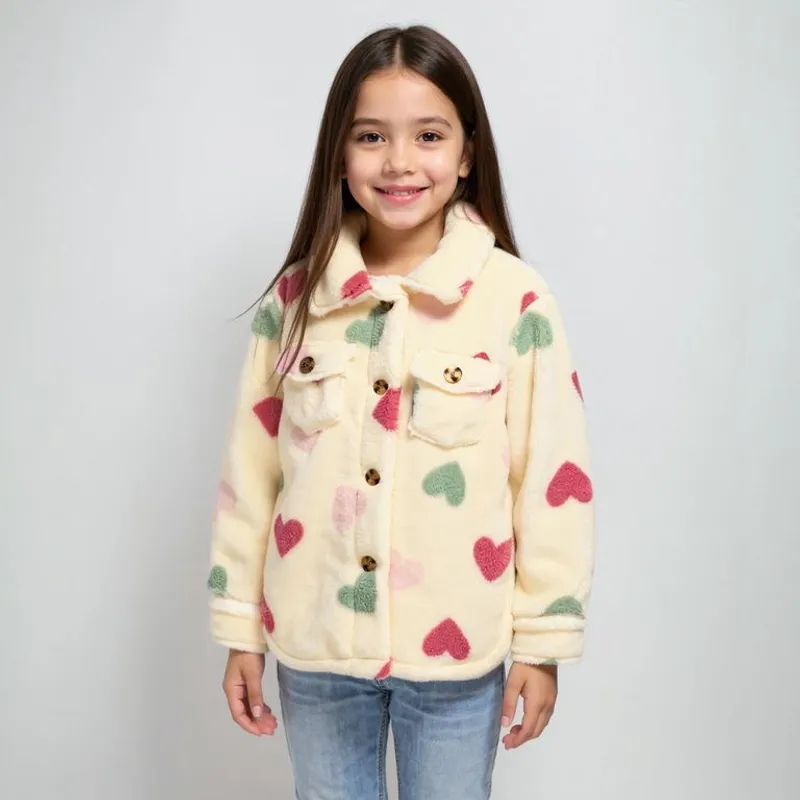 YAMP - Chaqueta Para Niña Efecto pelo Yamp