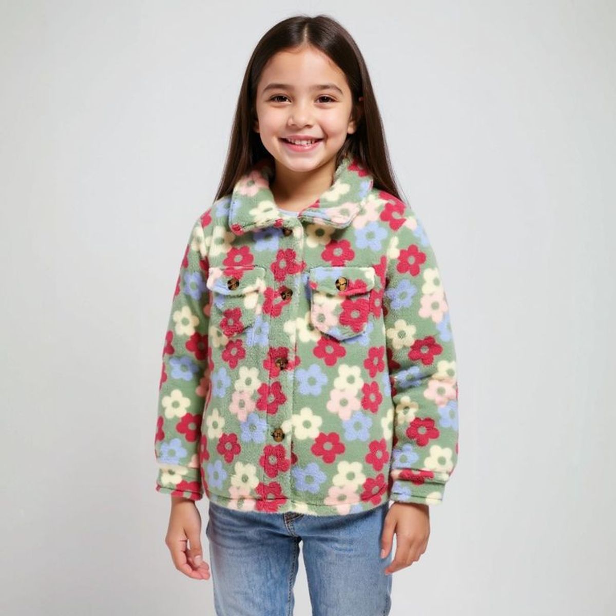 YAMP - Chaqueta Para Niña Efecto pelo Yamp