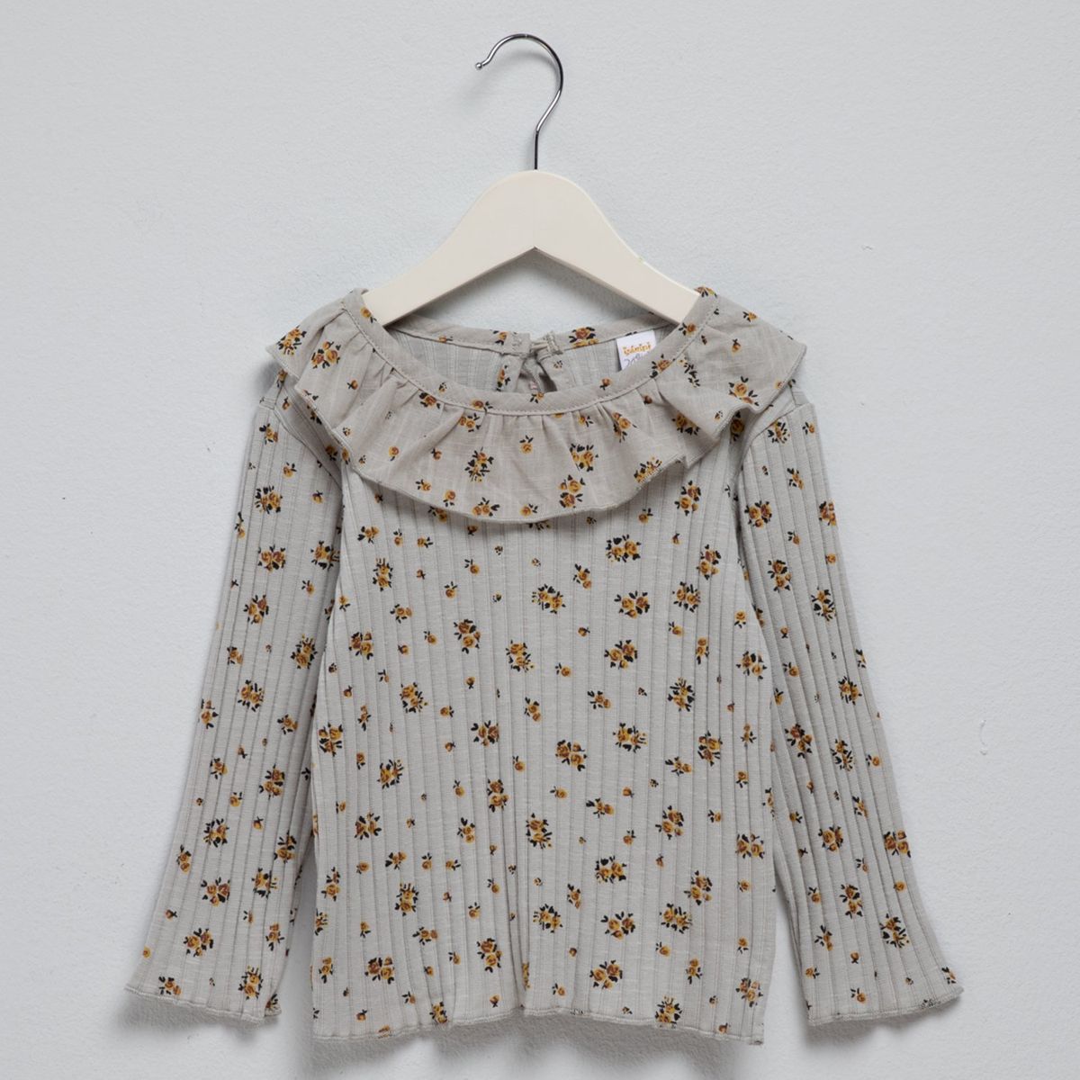 YAMP - Camiseta manga larga Bebé niña  Acanalada  Manga larga Yamp